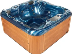 Banheira De Hidromassagem De Exterior Em Acrilico Azul Com Led 200 X 200 Cm Lastarria