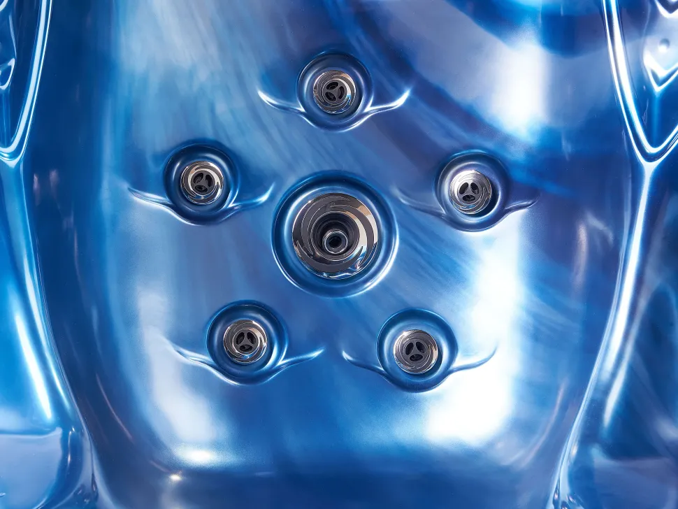 Banheira De Hidromassagem De Exterior Em Acrilico Azul Com Led 200 X 200 Cm Lastarria