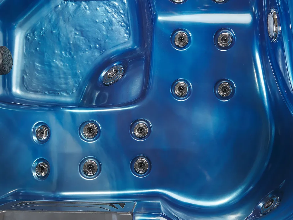 Banheira De Hidromassagem De Exterior Em Acrilico Azul Com Led 200 X 200 Cm Lastarria