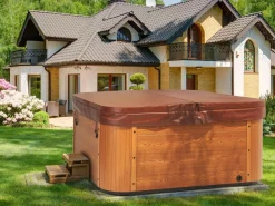 Banheira De Hidromassagem De Exterior Em Acrilico Azul Com Led 200 X 200 Cm Lastarria