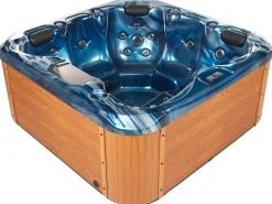 Banheira De Hidromassagem De Exterior Em Acrilico Azul Com Led 200 X 200 Cm Lastarria