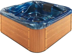 Banheira De Hidromassagem De Exterior Em Acrilico Azul Com Led 200 X 200 Cm Lastarria