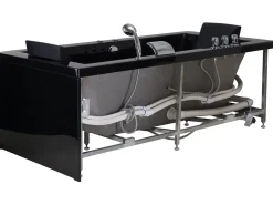 Banheira De Hidromassagem Versao A Direita Em Acrilico Preto 183 X 90 Cm Varadero
