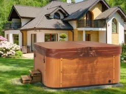 Banheira De Hidromassagem De Exterior Em Acrilico Azul 210 X 210 Cm Tularosa