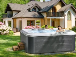 Banheira De Hidromassagem Para Exterior Em Acrilico Branco 180 X 215 Cm Arcelia