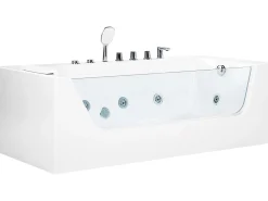 Banheira De Hidromassagem De Canto Versao A Esquerda Em Acrilico Branco 170 X 80 Cm Puquio