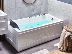 Banheira De Hidromassagem Versao A Esquerda Em Acrilico Branco 169 X 81 Cm Artemisa