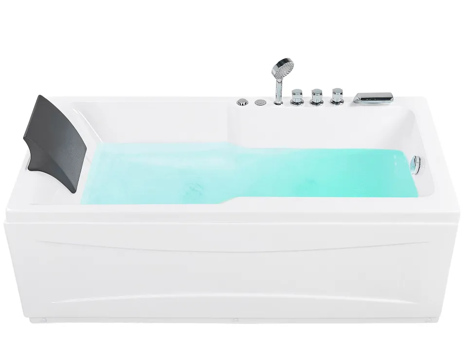 Banheira De Hidromassagem Versao A Esquerda Em Acrilico Branco 169 X 81 Cm Artemisa