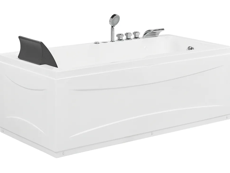 Banheira De Hidromassagem Versao A Esquerda Em Acrilico Branco 169 X 81 Cm Artemisa