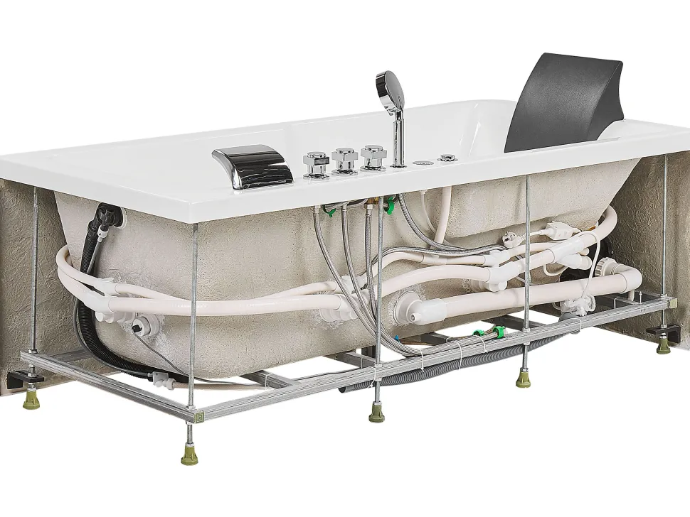 Banheira De Hidromassagem Versao A Esquerda Em Acrilico Branco 169 X 81 Cm Artemisa