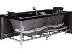 Banheira De Hidromassagem Versao A Esquerda Em Acrilico Preto 183 X 90 Cm Varadero