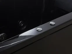 Banheira De Hidromassagem Versao A Esquerda Em Acrilico Preto 183 X 90 Cm Varadero