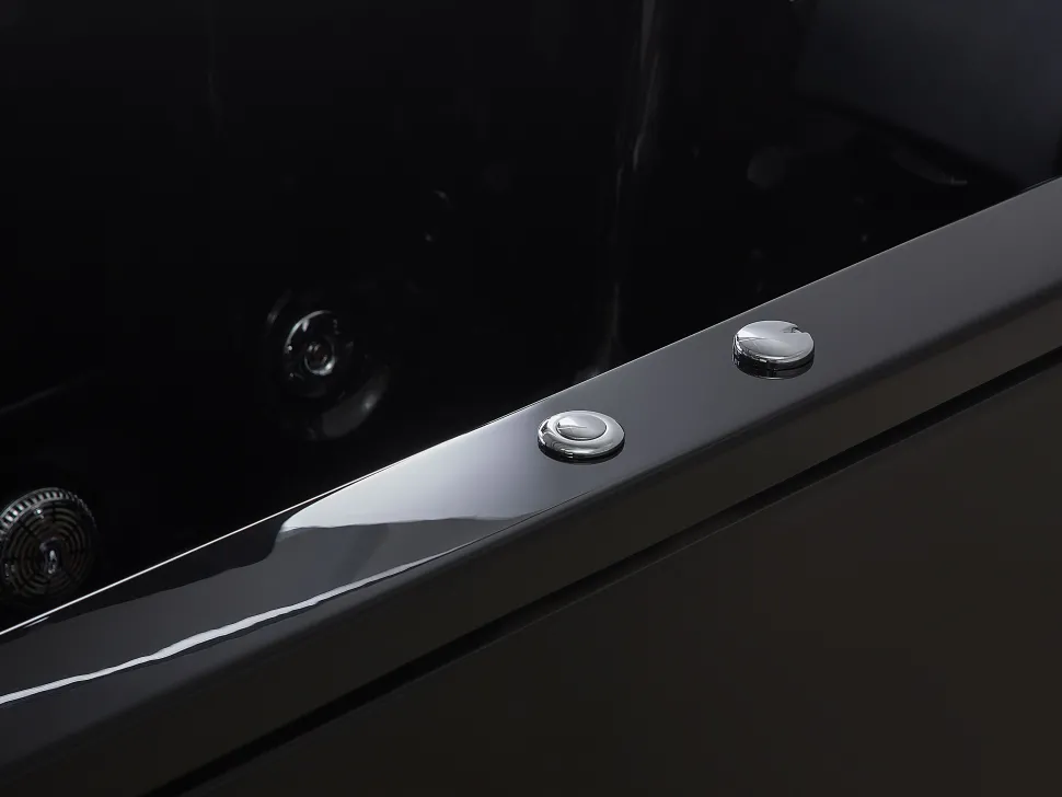 Banheira De Hidromassagem Versao A Esquerda Em Acrilico Preto 183 X 90 Cm Varadero