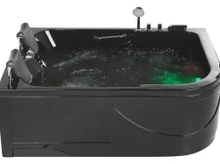 Banheira De Hidromassagem Versao A Direita Em Acrilico Preto 170 X 119 Cm Bayamo