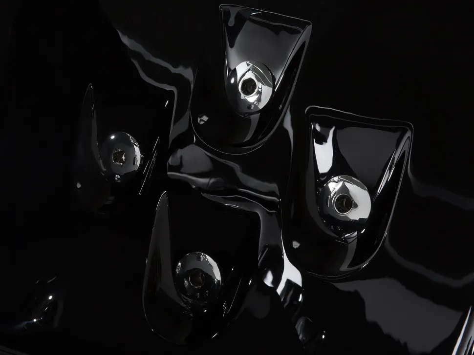 Banheira De Hidromassagem Em Acrilico Preto Com Led 153 X 71 Cm Samana