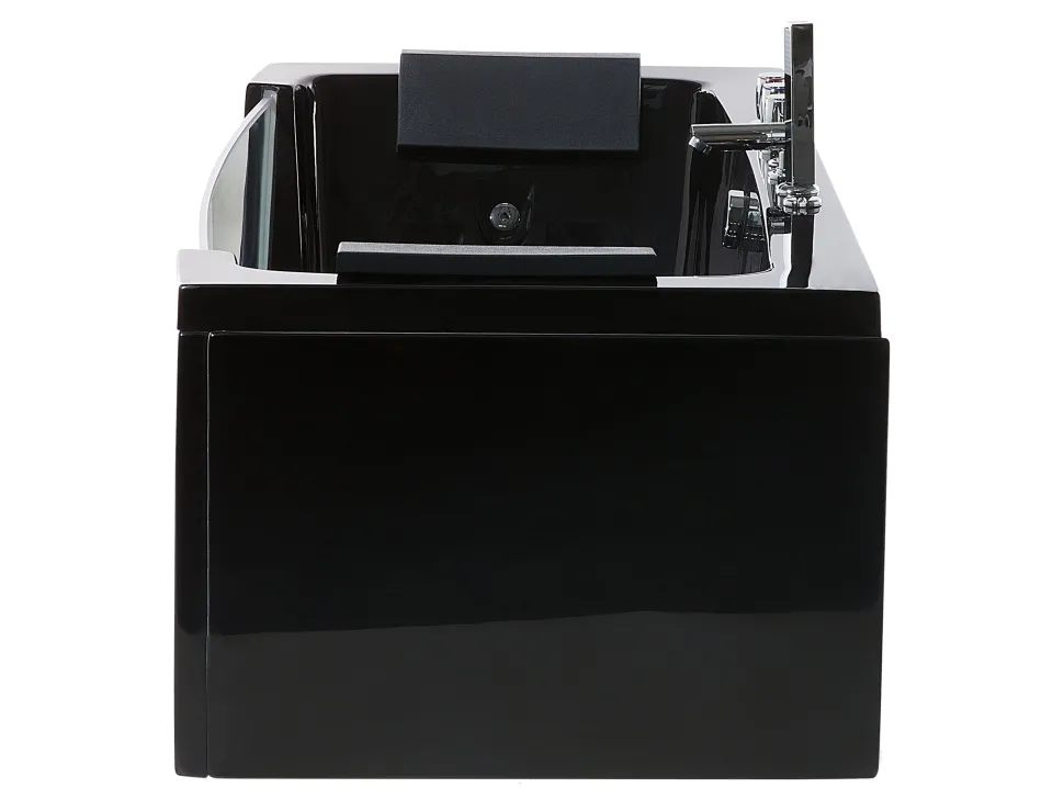 Banheira De Hidromassagem Em Acrilico Preto Com Led 153 X 71 Cm Samana