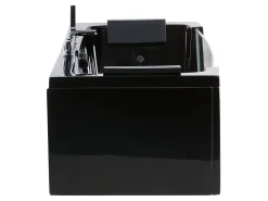 Banheira De Hidromassagem Em Acrilico Preto Com Led 153 X 71 Cm Samana