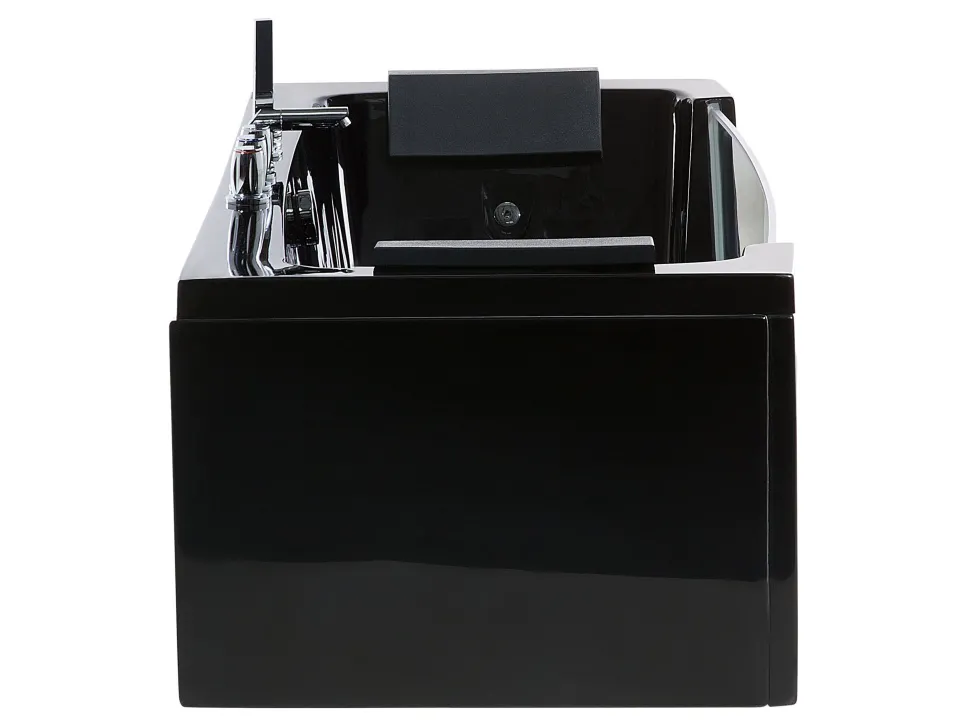 Banheira De Hidromassagem Em Acrilico Preto Com Led 153 X 71 Cm Samana