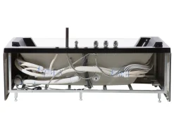 Banheira De Hidromassagem Em Acrilico Preto Com Led 153 X 71 Cm Samana