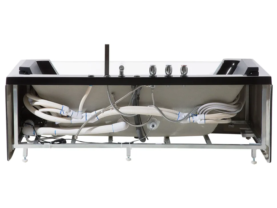 Banheira De Hidromassagem Em Acrilico Preto Com Led 153 X 71 Cm Samana