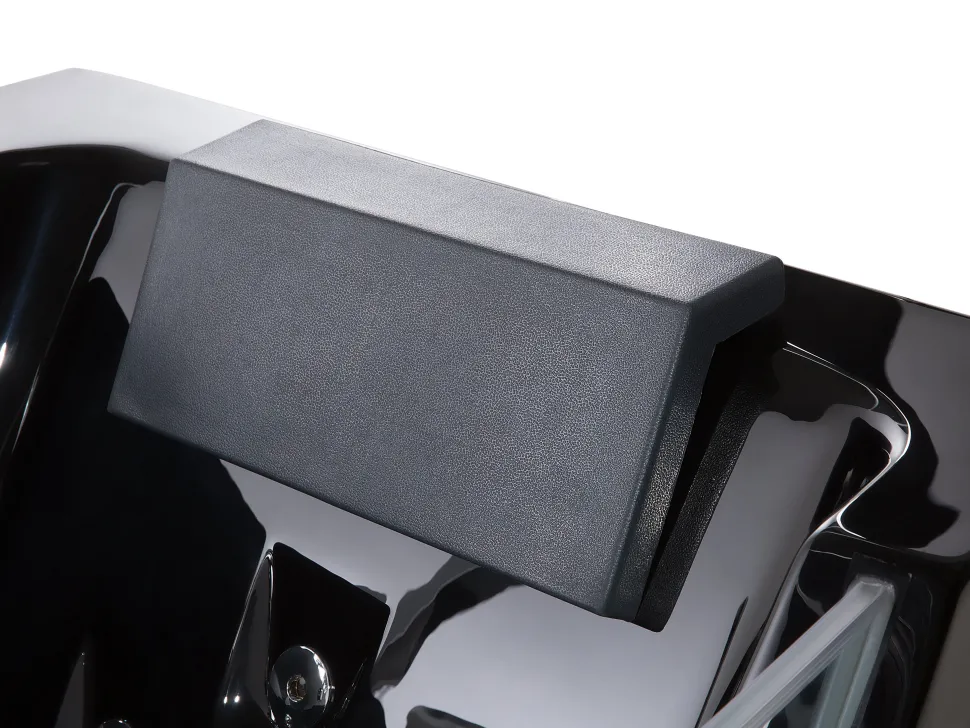 Banheira De Hidromassagem Em Acrilico Preto Com Led 153 X 71 Cm Samana