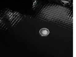 Banheira De Hidromassagem De Canto Em Acrilico Preto Com Led 214 X 155 Cm Martinica