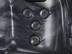 Banheira De Hidromassagem De Exterior Em Acrilico Cinzento Com Led 200 X 200 Cm Lastarria