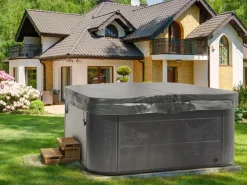 Banheira De Hidromassagem De Exterior Em Acrilico Cinzento Com Led 200 X 200 Cm Lastarria