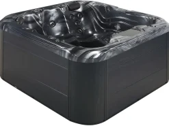 Banheira De Hidromassagem De Exterior Em Acrilico Cinzento Com Led 200 X 200 Cm Lastarria