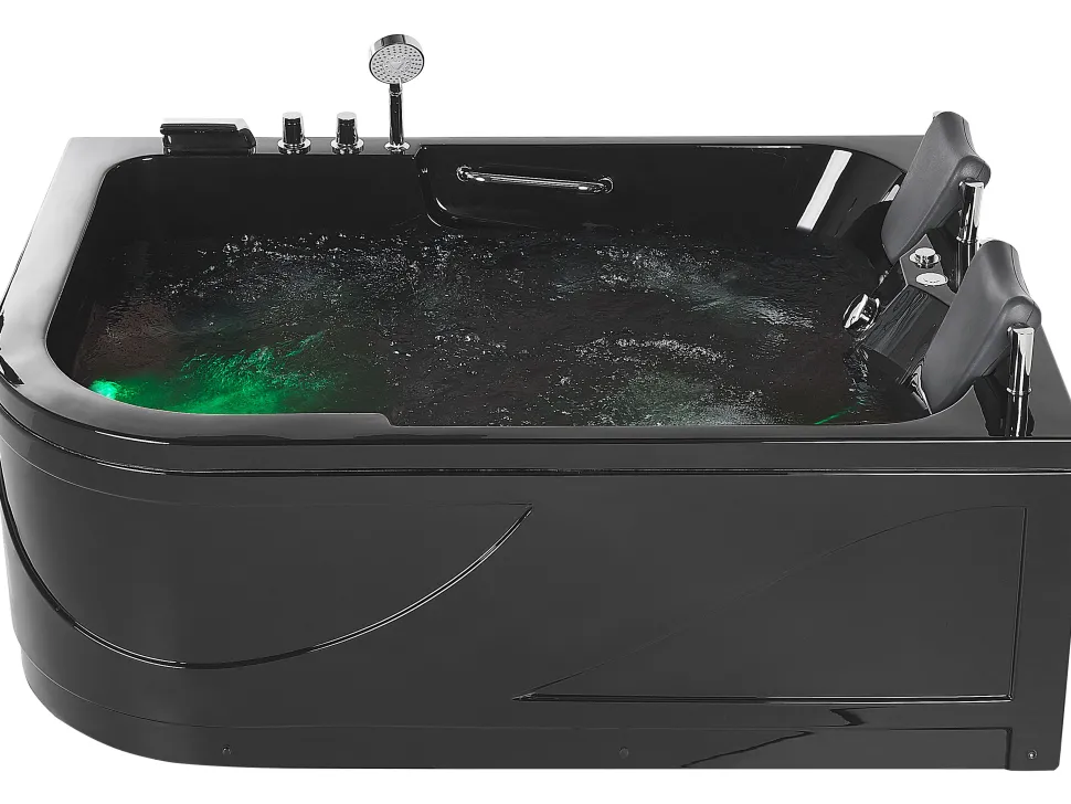 Banheira De Hidromassagem Versao A Esquerda Em Acrilico Preto 170 X 119 Cm Bayamo