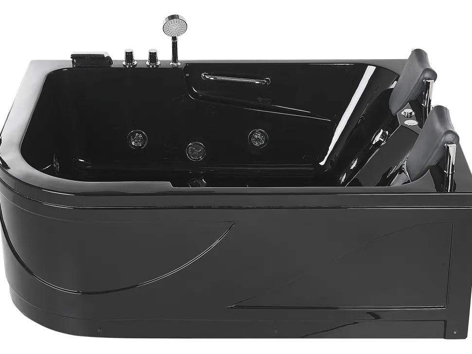 Banheira De Hidromassagem Versao A Esquerda Em Acrilico Preto 170 X 119 Cm Bayamo
