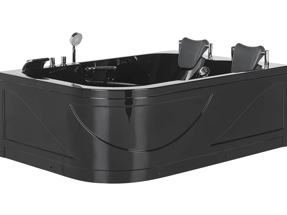 Banheira De Hidromassagem Versao A Esquerda Em Acrilico Preto 170 X 119 Cm Bayamo