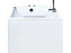 Banheira De Hidromassagem Em Acrilico Branco Com Led 180 X 90 Cm Marquis