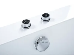 Banheira De Hidromassagem Em Acrilico Branco Com Led 180 X 90 Cm Marquis