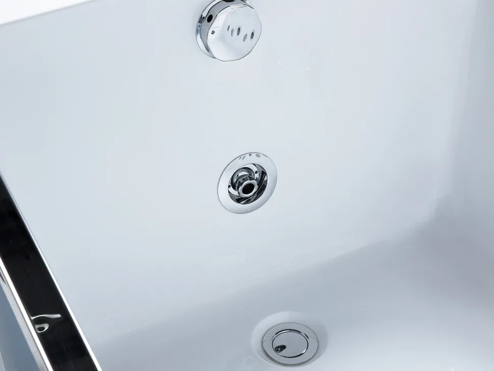 Banheira De Hidromassagem Em Acrilico Branco Com Led 180 X 90 Cm Marquis