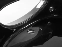 Banheira De Hidromassagem De Canto Em Acrilico Preto Com Led 146 X 146 Cm Tocoa