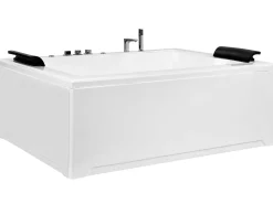 Banheira De Hidromassagem Em Acrilico Branco Com Led 183 X 142 Cm Salamanca