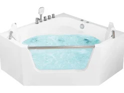 Banheira De Hidromassagem De Canto Em Acrilico Branco 135 X 135 Cm Cantalla
