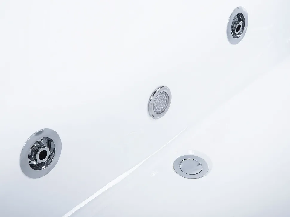 Banheira De Hidromassagem Em Acrilico Branco Com Led 170 X 75 Cm Galley