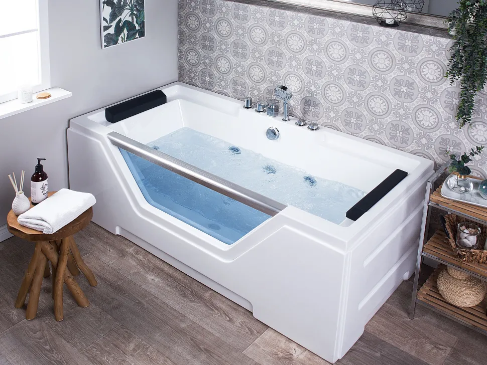 Banheira De Hidromassagem Em Acrilico Branco 170 X 80 Cm Grenada