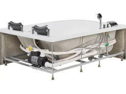 Banheira De Hidromassagem Versao A Esquerda Em Acrilico Branco 170 X 119 Cm Bayamo