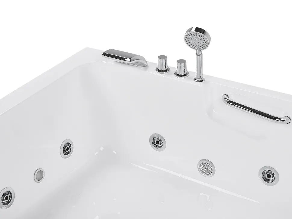 Banheira De Hidromassagem Versao A Esquerda Em Acrilico Branco 170 X 119 Cm Bayamo