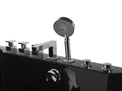 Banheira De Hidromassagem Em Acrilico Preto Com Led 170 X 80 Cm Hawes