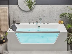 Banheira De Hidromassagem Em Acrilico Branco 170 X 80 Cm Manta