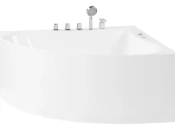 Banheira De Hidromassagem De Canto Em Acrilico Branco 133 X 133 Cm Islita