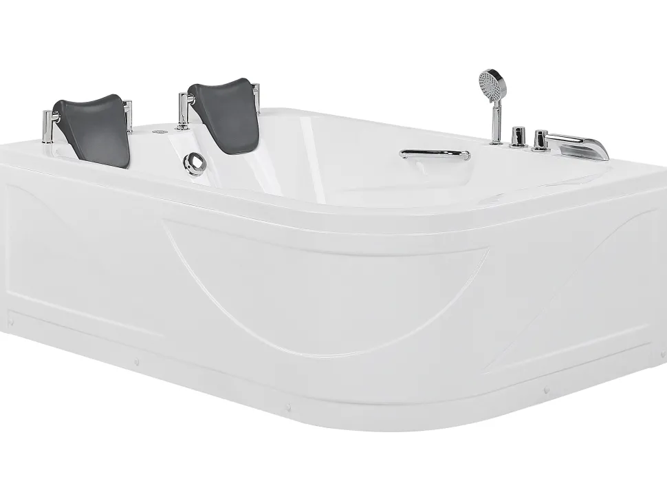 Banheira De Hidromassagem Versao A Direita Em Acrilico Branco 170 X 119 Cm Bayamo