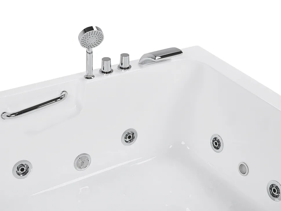 Banheira De Hidromassagem Versao A Direita Em Acrilico Branco 170 X 119 Cm Bayamo