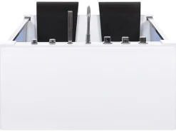 Banheira De Hidromassagem Em Acrilico Branco Com Led 180 X 120 Cm Curacao