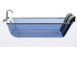 Banheira De Hidromassagem Em Acrilico Branco Com Led 180 X 120 Cm Curacao