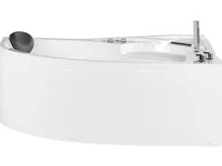 Banheira De Hidromassagem De Canto A Esquerda Com Led Em Branco Neiva